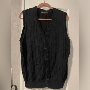 Vintage Cable-Knit Sweater Vest